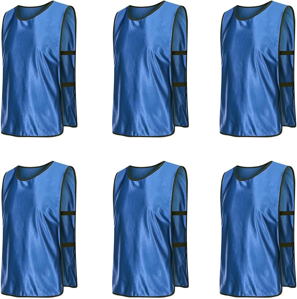 AIMALL 6X Sports Training Bibs Soccer Vests, Basketball, Cricket, Football Team Jerseys with Carrying Bag