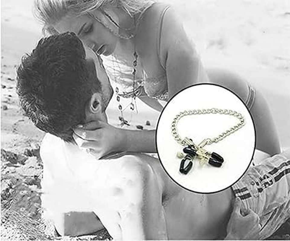 Nipple Clips Clamps for Women/Men Adjustable Pressure Breast Clamps Stainless Steel Non Piercing Nipple Rings Decorative Clip for Pleasure Toys image number 1