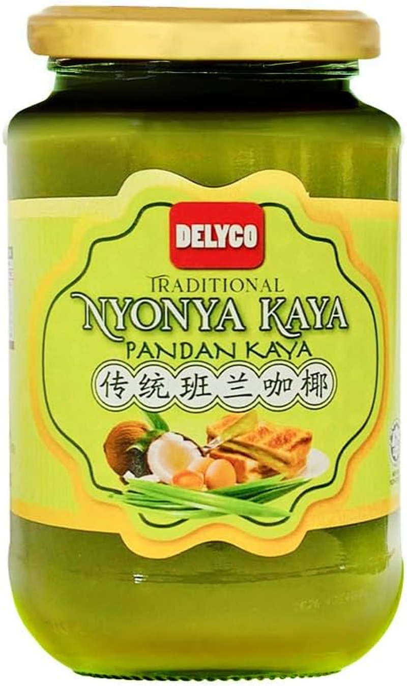 Delyco Pandan Kaya Jar Malaysian Coconut Egg Jam with Pandan Flavor Creamy Spread for Toast Dessert 425G image number 6