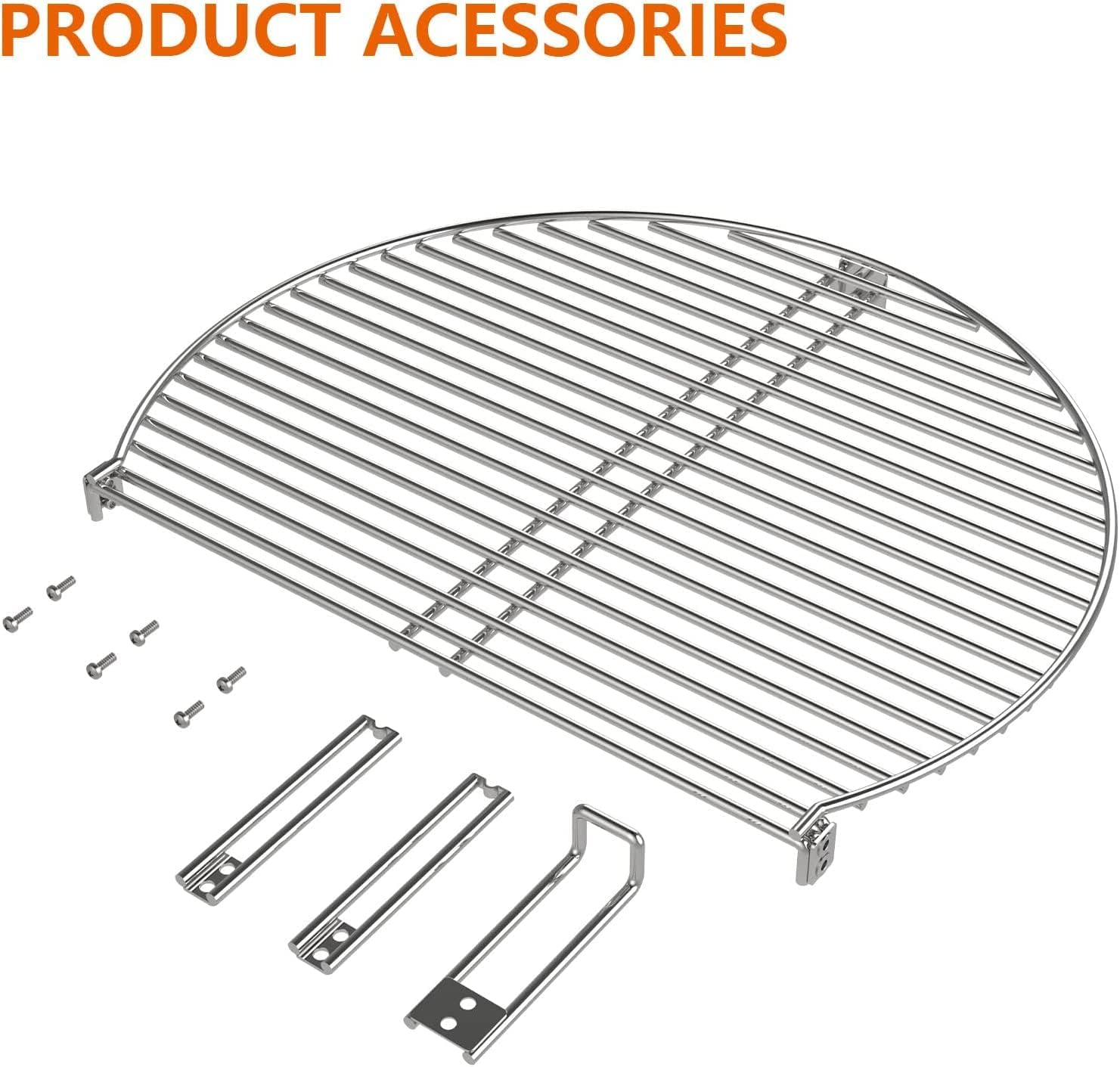 Mixrbbq Grill Expander Rack for Big Green Egg Large & XL, Kamado Joe Classic Ceramic Grill, Chargriller 18" Akorn, Weber Kettle Grill Gas Grills, Stainless Steel Stack Rack Expansion Grilling Grid