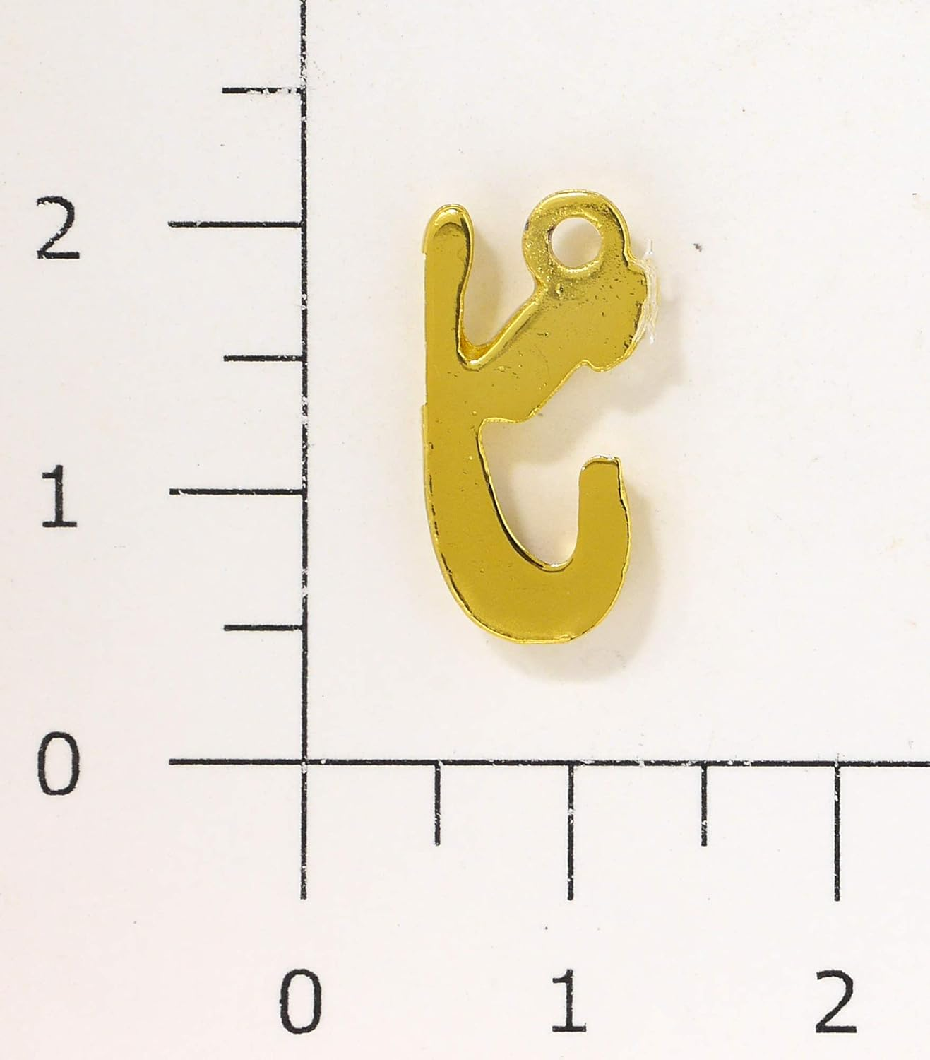 Sofia Corporation B-44-G Accessory Parts Alphabet Rhinestone with Can 0.7 Inch (17 Mm) Gold Y 1 Piece image number 1