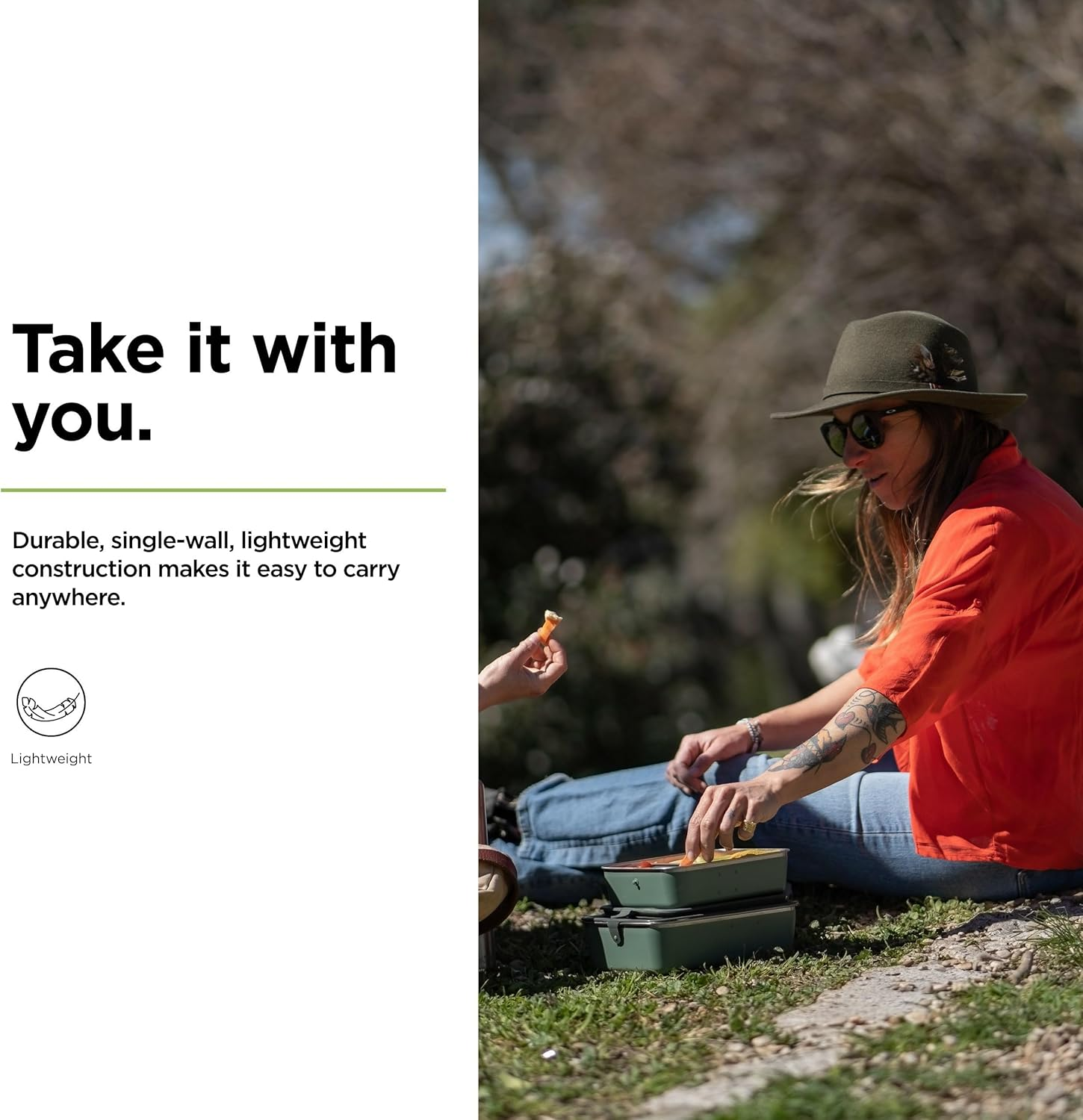 23Oz (591Ml) Rise Food Box - Lunch Sea Spray