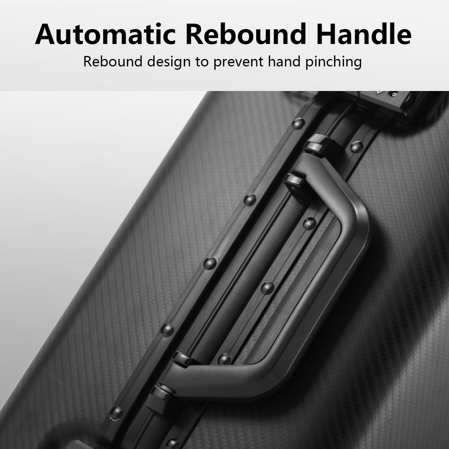 Simcat All Aluminium Luggage,Large Suitcase Hard Shell,Airline Approved Carry on Suitcase with TSA Locks, Silent Wheels, Black, 47X25X72Cm - Black image number 5