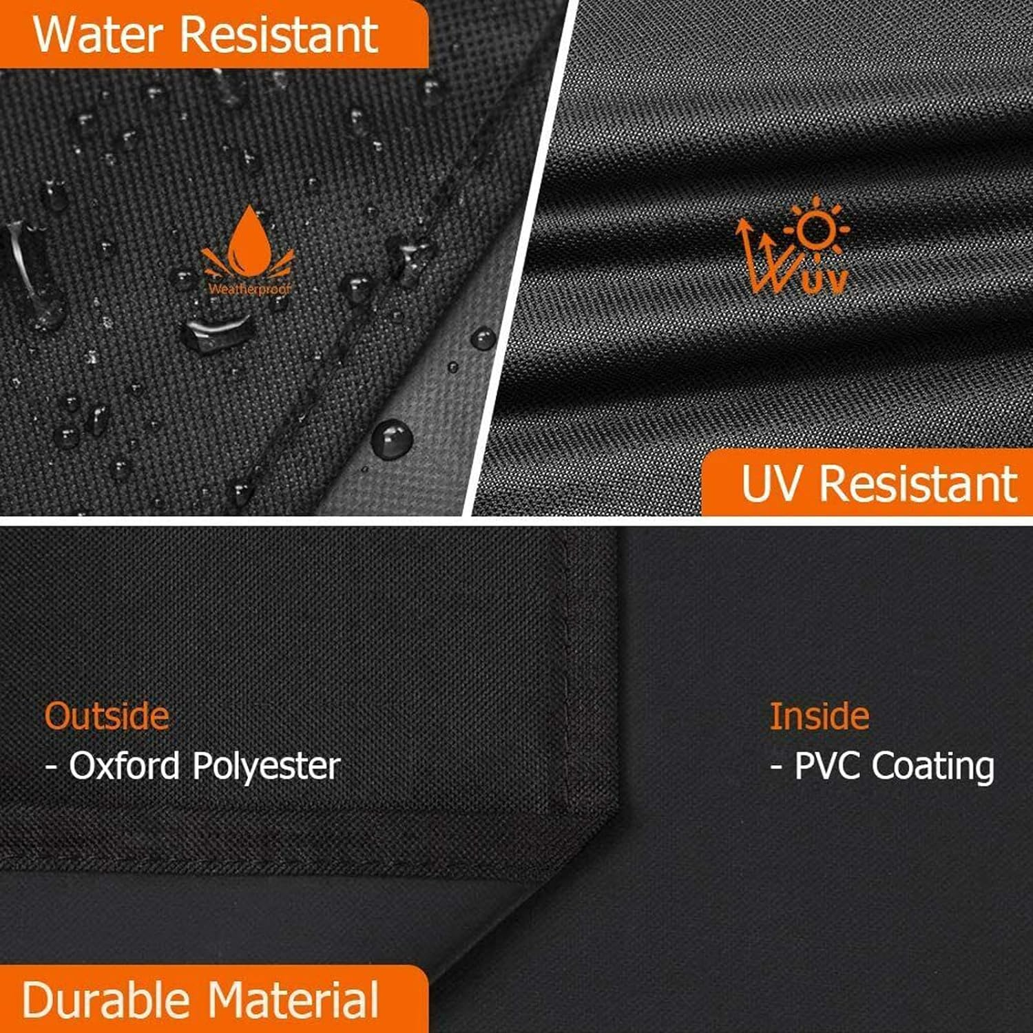 600D Oxford Caravan Hitch Cover,Heavyduty Caravan Drawbar Tow Hitch Cover Camper Trailer with Buckles,Large Size,103 * 99 * 67 * 30Cm