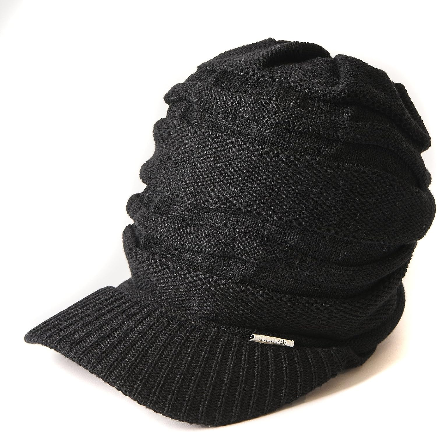 CHARM Mens Summer Knit Beanie Hat - Womens Slouchy Visor Cap Winter Baggy Slouch Knit