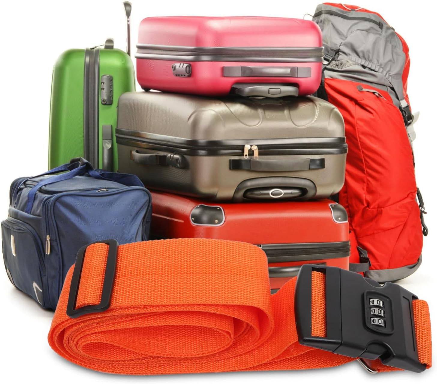 Beavorty Luggage Strap for Suitcases TSA Approved Luggage Straps Portable Travel Accessories image number 6