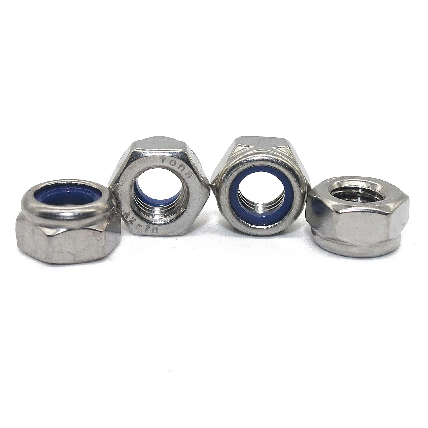 Locking Nuts M5 DIN 985 V2A Stainless Steel Clamping Nuts Stop Nuts Pack of 100 image number 3