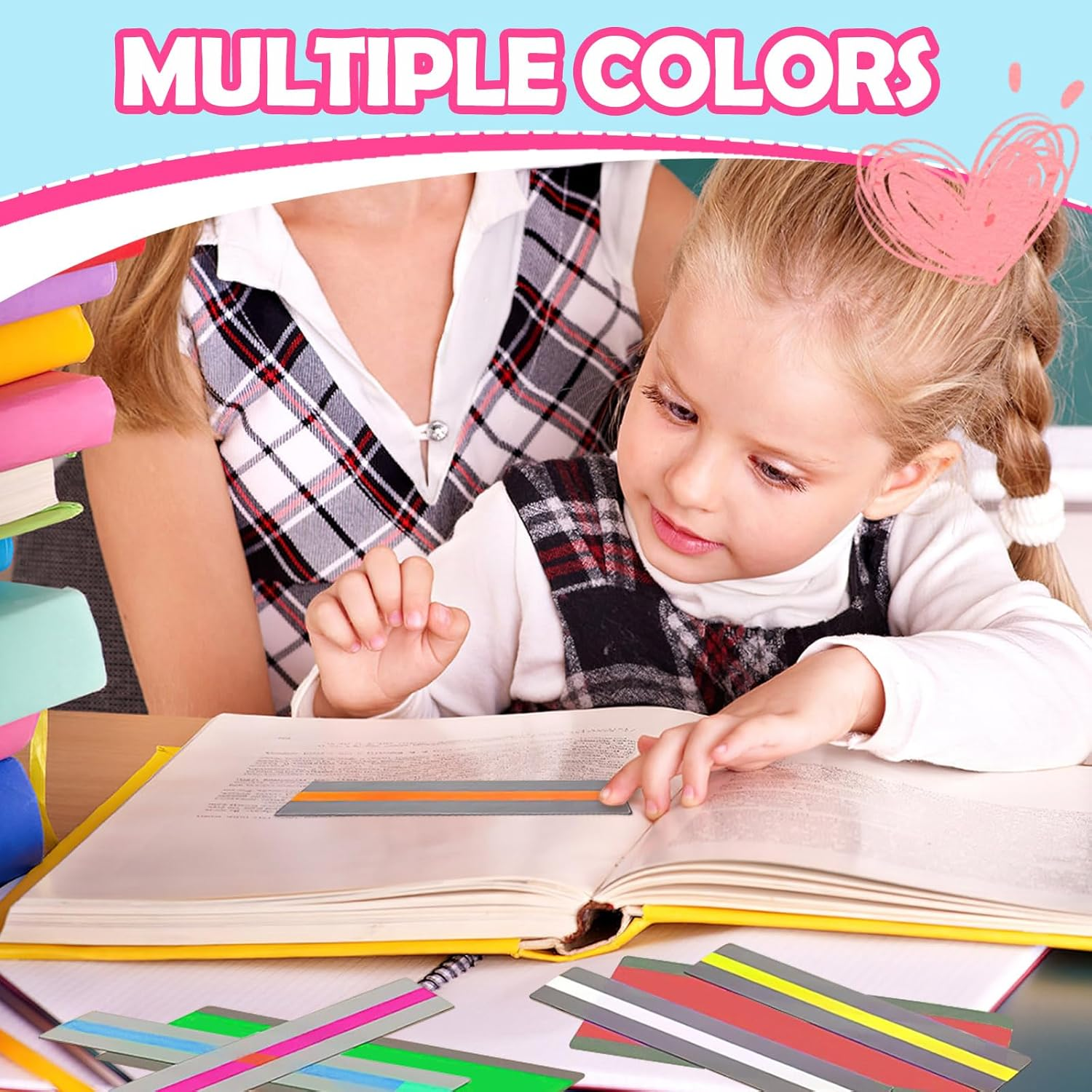 Whisper Reading Phones Guided Reading Strips Dyslexia Reading Tools Reading Trackers for Kids Speech Therapy Tools Help Children and Teachers Address Dyslexia image number 3