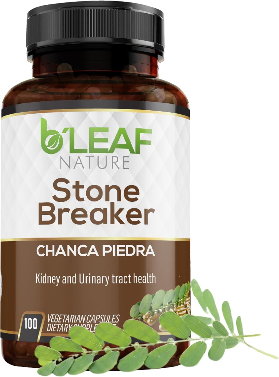 Stone Breaker Chanca Piedra Extract 1000Mg - Urinary Tract and Gallbladder Support - 100 Vegetarian Capsules by B&rsquo;Leaf Nature image number 2