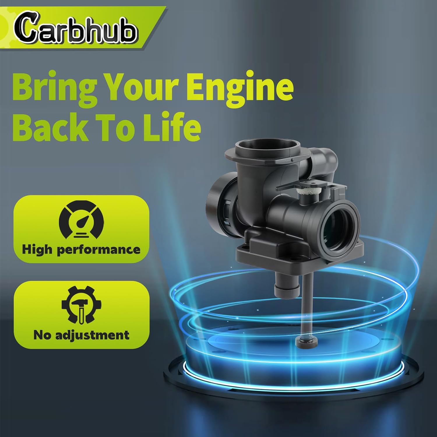 Carbhub 795477 Carburetor for 795469 795469 794147 498809 497619 795475 790206 790218 699660 794161 498811 Carburetor with 698369 Air Filter