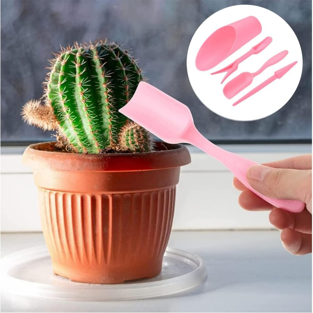 DACUAN 12 Pcs PVC Succulent Soil Scoop,Succulent Care Plastic Kit, Colorful Mini Garden Tool Set for Flower Succulent Planting,Transplanting,Weeding image number 2