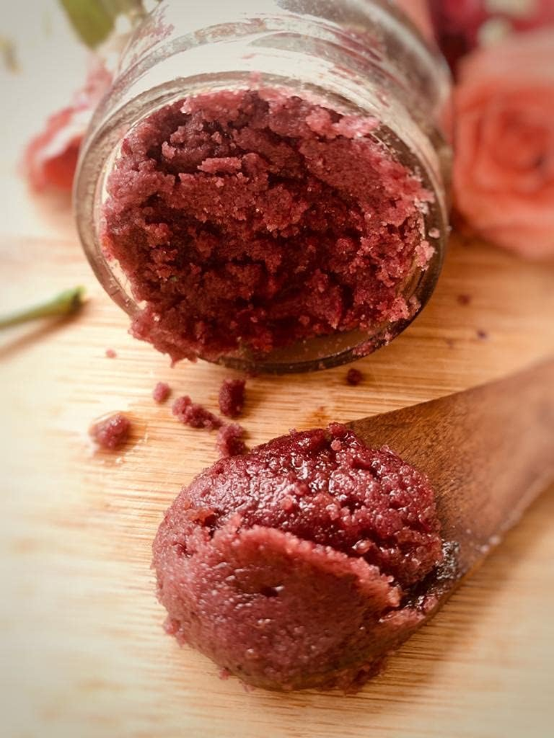 Aster COCO ROSE SCRUB, Body Scrub, Rose Scrub, Handmade, Gentle Exfoliation, Exfoliation & Cleansing for Glowing, Smooth and Soft Skin, No Paraben & SLS, Body Polish 100 GMS image number 6