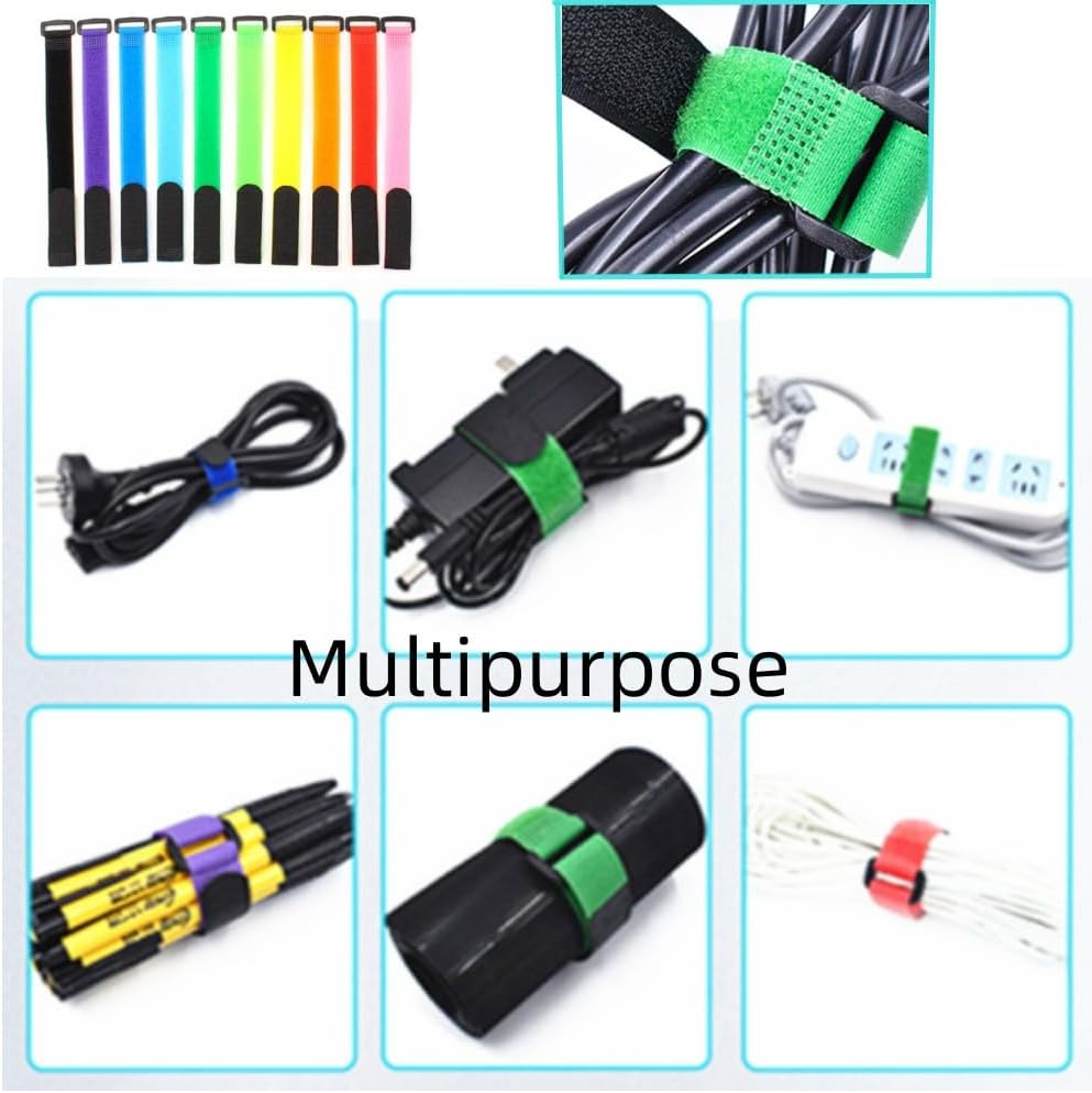 FUNNTY Fishing Rod Straps, 40 PCS Fishing Rod Tie Strap, Fishing Rod Ties Fishing Pole Straps Fishing Belt Fishing Rod Holder Strap Fishing Pole Holders Multicolor