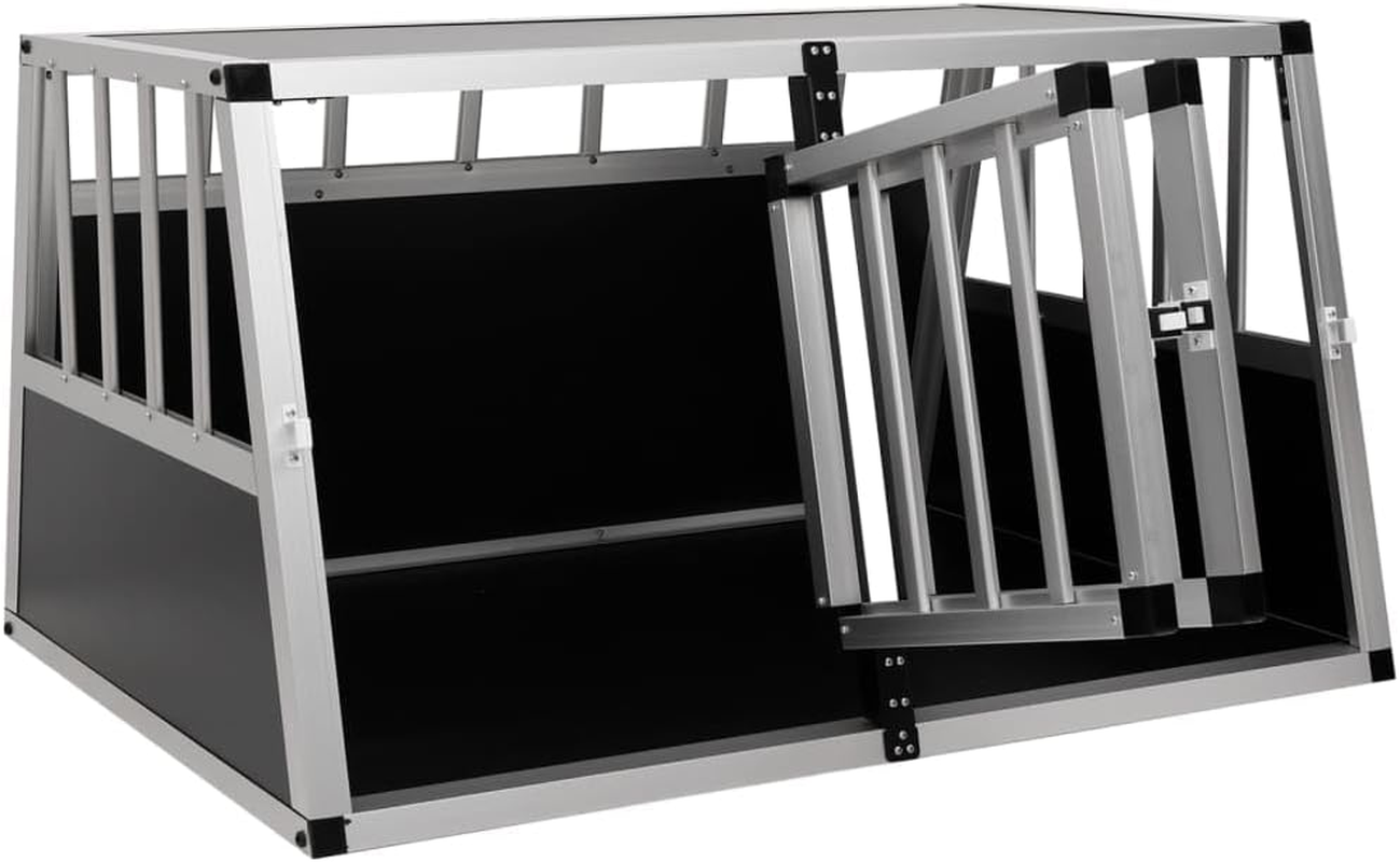 Dog Cage with Double Door 89X69X50 Cm Pet Crate Indoor Outdoor Kennel Heavy Duty image number 6