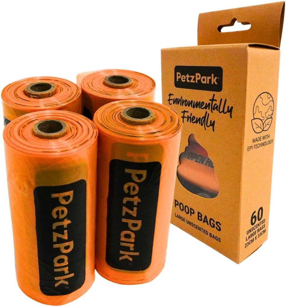 Dog Poop Bags Biodegradable, Unscented, Heavy-Duty, Leak-Proof Pet Waste Bags, Strong Thick Dog Poo Bags, Dog Bags for Poop, Dog Poop Bag Refill Rolls - 60 Bags (4 Rolls) image number 6
