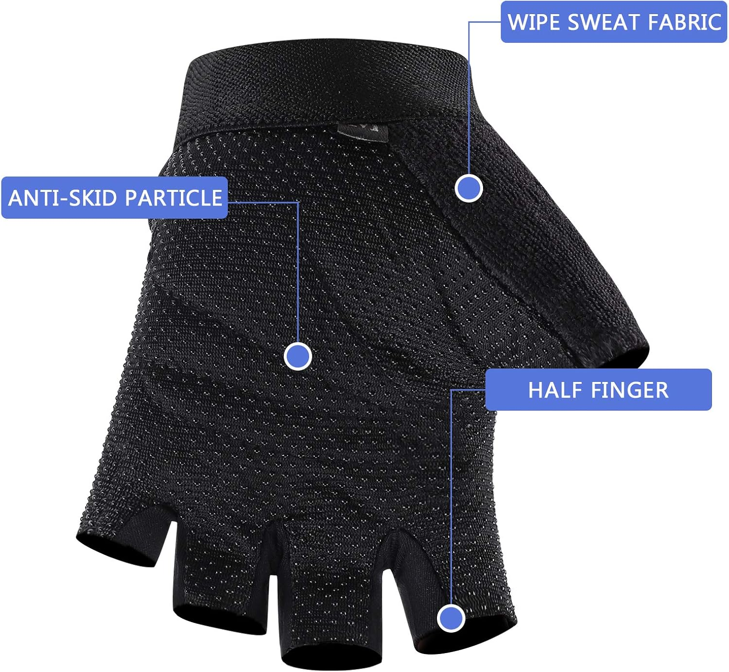 Kids Fishing Gloves, Kids Sport Gloves, Kids Cycling Gloves, Children Half Finger Gloves for Cycling Camping Fishing Parkour Outdoor Sports image number 5