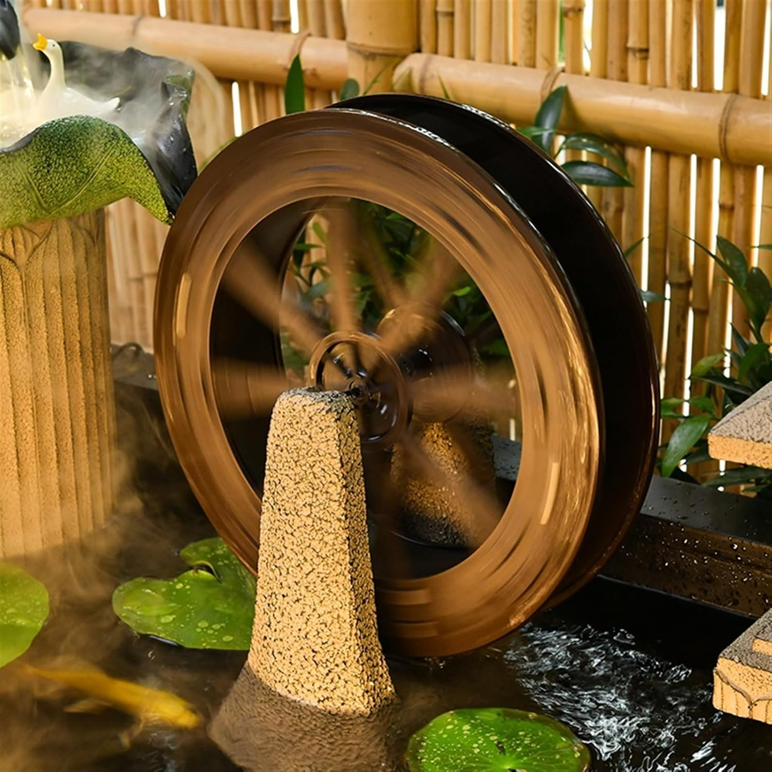 Outdoor Fountain Courtyard Fish Pond Water Decoration, Garden Circulating Fountain, Office Landscape image number 1