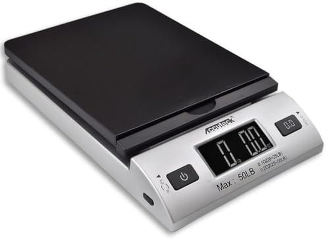 ACCUTECK All-In-1 Series W-8250-50Bs A-Pt 50 Digital Shipping Postal Scale with Ac Adapter, Silver image number 4