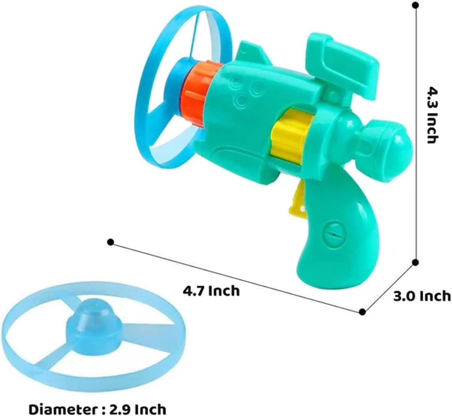 Celerypet Light-Up Flying Disc Cat Launcher Set, 2025 New Colorful Flying Propellers Set, Interactive Flying Disc Launcher Cat Toy with Spinning Tops, for Pet Training, Chasing (G2)