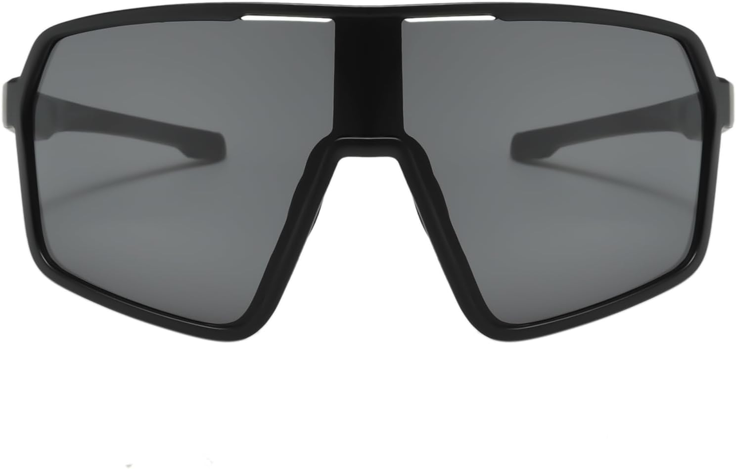 LJCZKA Oversized Sports Sunglasses for Women Men Square Cycling Eyewear for Running Driving Outdoors with UV400 Protection