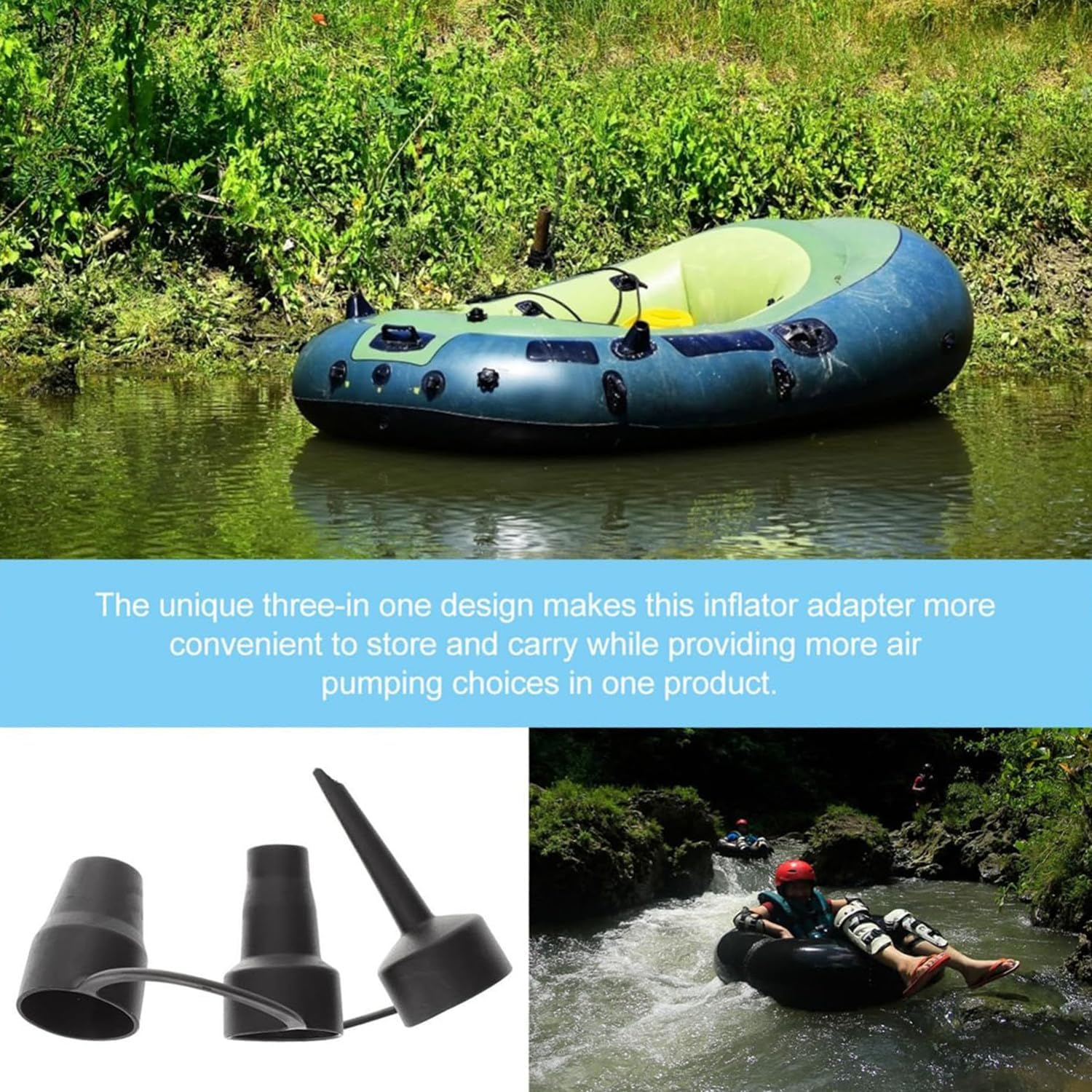 Electric Air Pump Rozzles, Portable Quick Fill Perfect Inflation Nozzles, Outdoor Camping Nozzles (2 Sets) image number 6