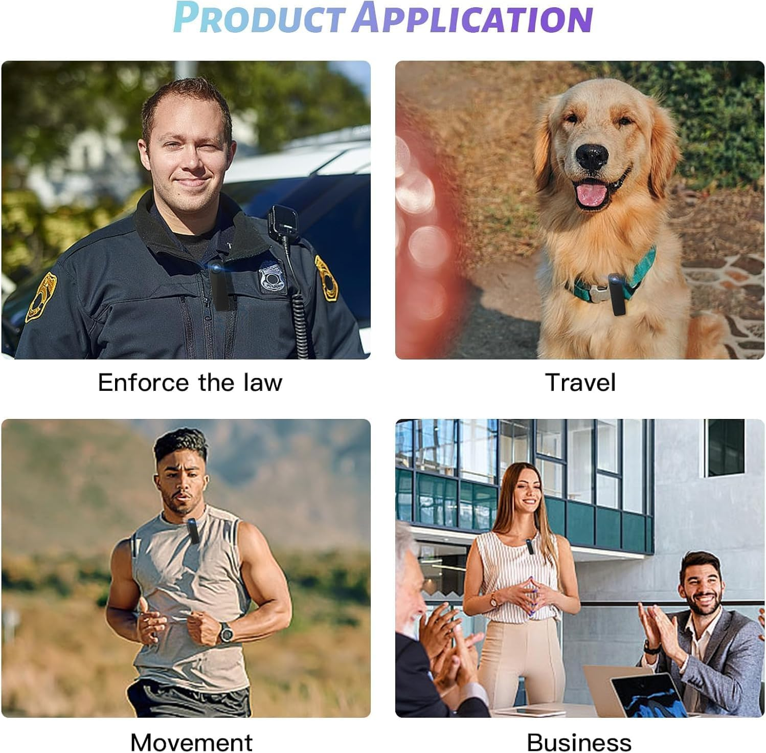 Mini Body Camera 1080P Police Body Camera with Memory Card,Body Worn Cam,Premium Portable,Wearable Patrol Video Recording Camcorder for Work Records,Guard (64GB) image number 6