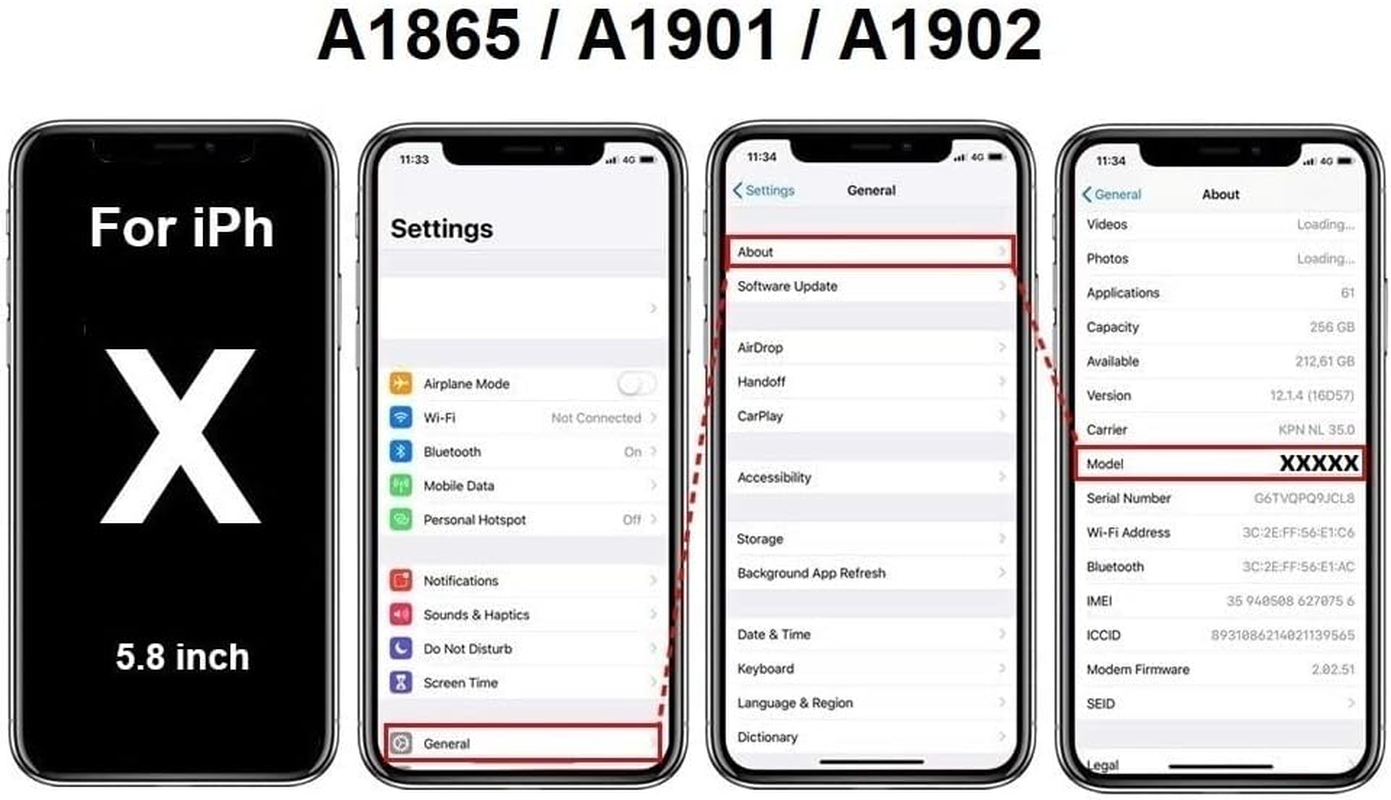 Smartex&reg; Front Face Lens Camera Compatible with Iphone X / 10 &ndash; Front Cam with Flex Cable Included - 12 image number 6