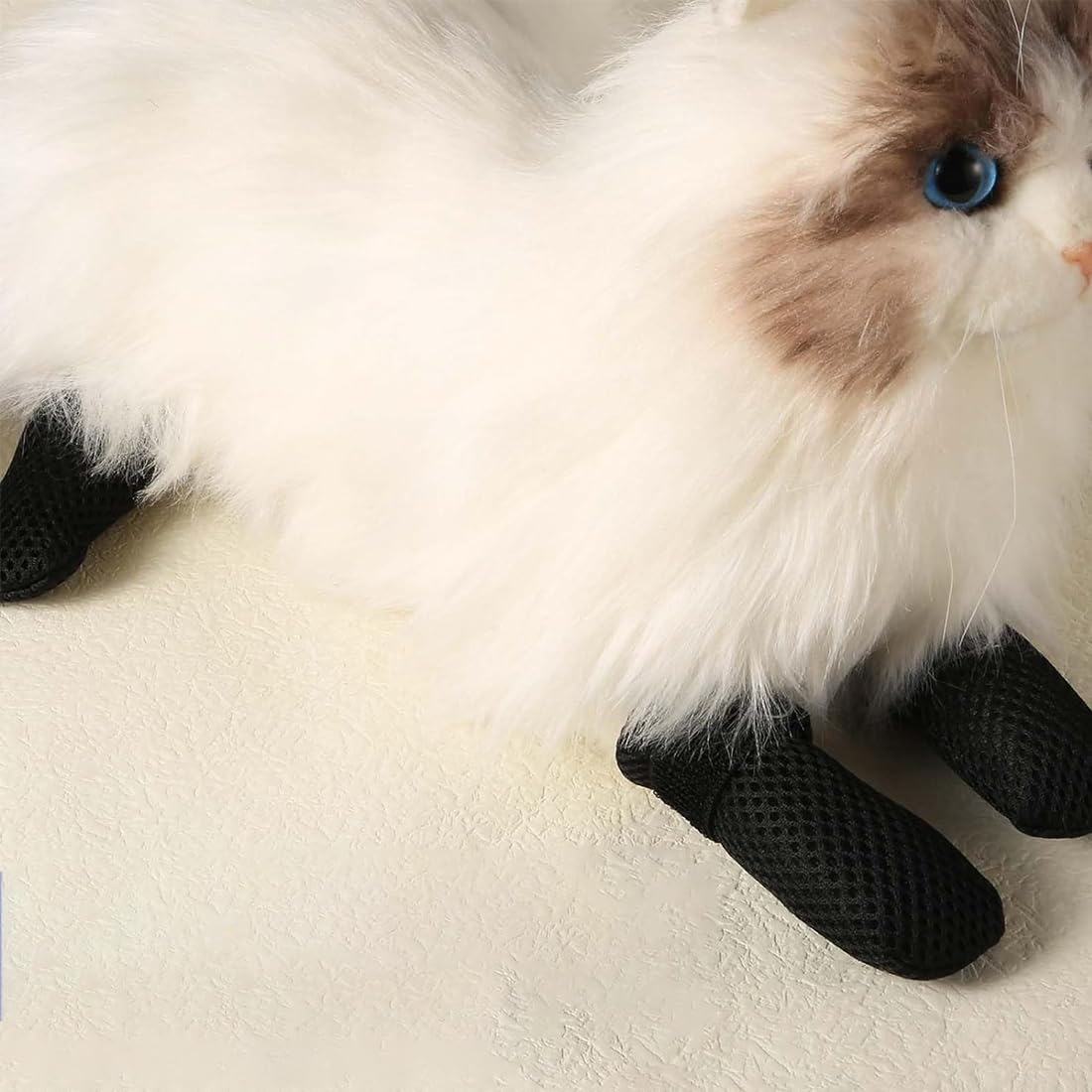 Pack of 4 Dog Shoes, Paw Protection for Dogs, Dog Shoes for Large Dogs, Paw Protection Dog Injury, Dog Shoes, Paw Protection, with Non-Slip Sole, for Small, Medium Dogs image number 1