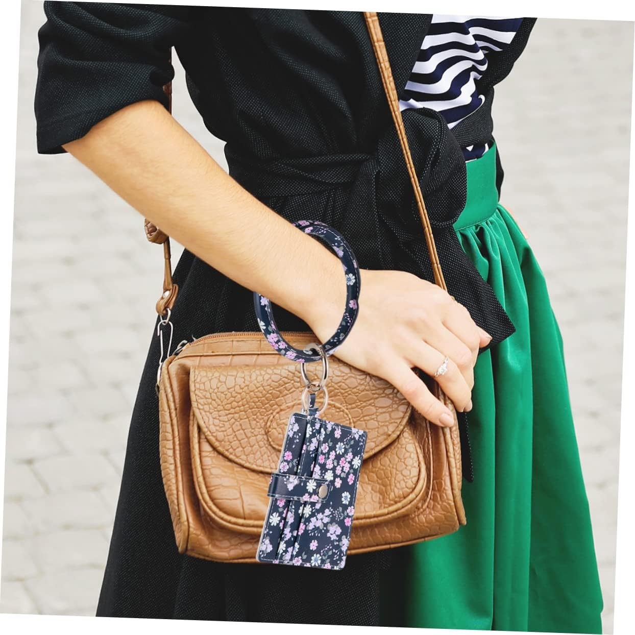 Ciieeo Wrist Keychain Card Holder Bag Multifunctional Key Ring Holder for Keys Wallet Cards in Pocket Use image number 2