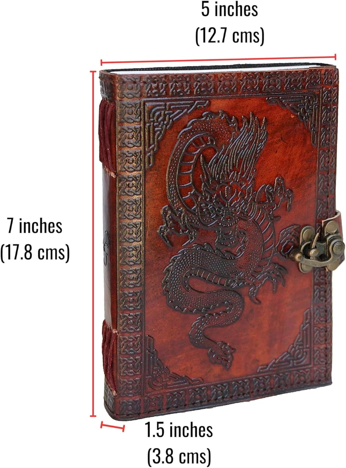 Dragon Ball Z Shenron Leather Blank Grimoire Leather Journal Book of Shadows Spell Book Leather Diary Journal Notebook Sketchbook for Artists