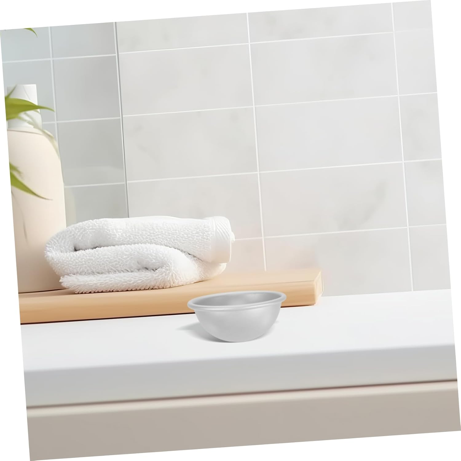 STOBOK 12Pcs Bath Salt Molds Hemispherical Aluminum Molds for Making Handmade Bath Salts