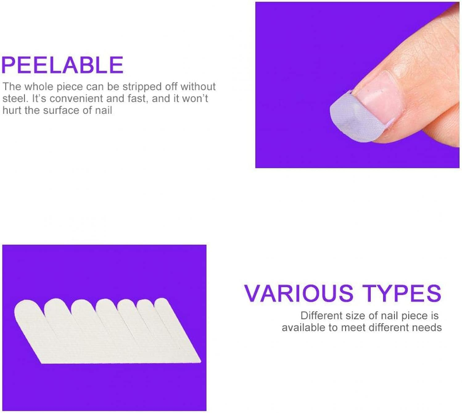 WADY Adhesive Silk Nail Wrap Rein, Silk Wrap for Nails, Nail Sticker for Ce Nail Protector Stickers Gel Nail Tool Waterproof Breathable False Nail Tips image number 6