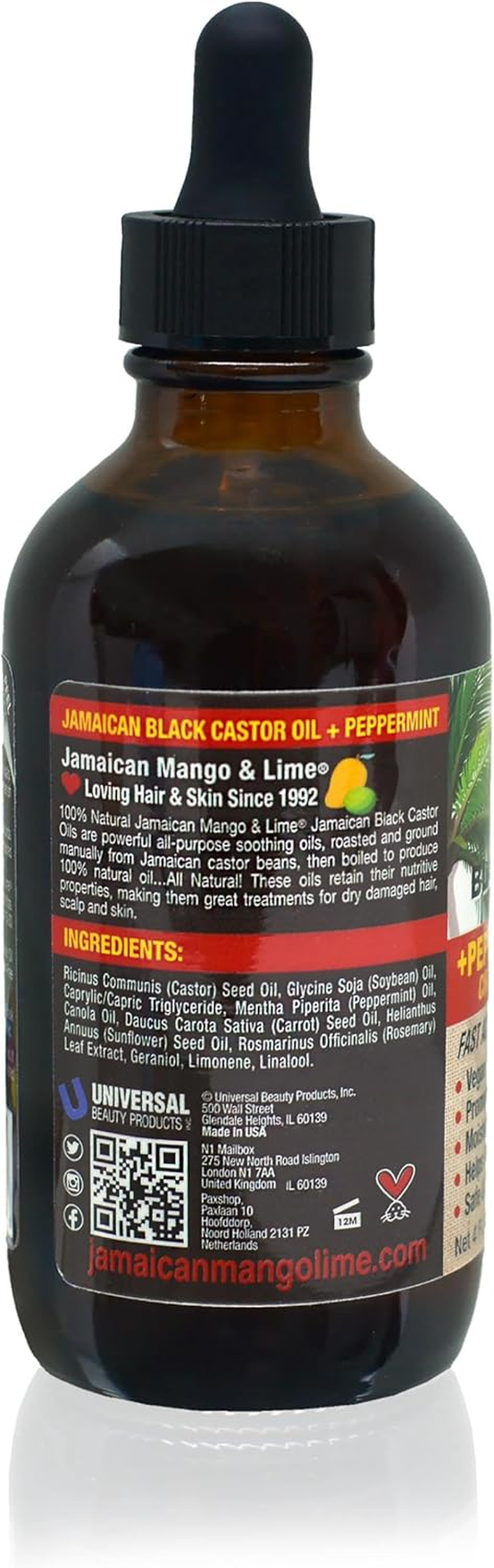 Jamaican Mango & Lime Black Castor Oil Peppermint 118Ml (4Oz) image number 1