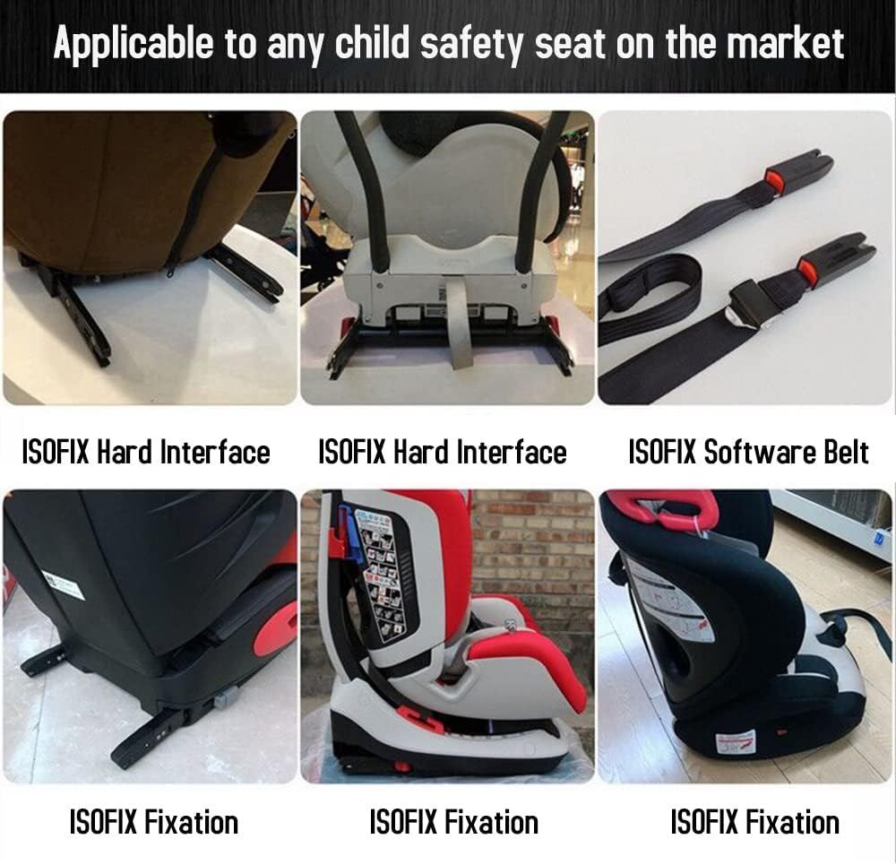 REFENG Universal Car Child Seat Restraint Anchor Mounting Kit for ISOFIX Belt Connector Replacement for Focus image number 5