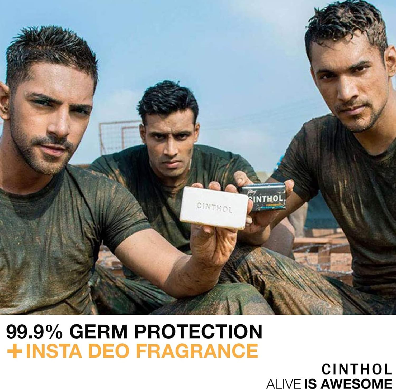 Cinthol Confidence+ Bath Soap, Germ Protection & Insta Deo, 125G (Pack of 3, 75G Free) image number 4