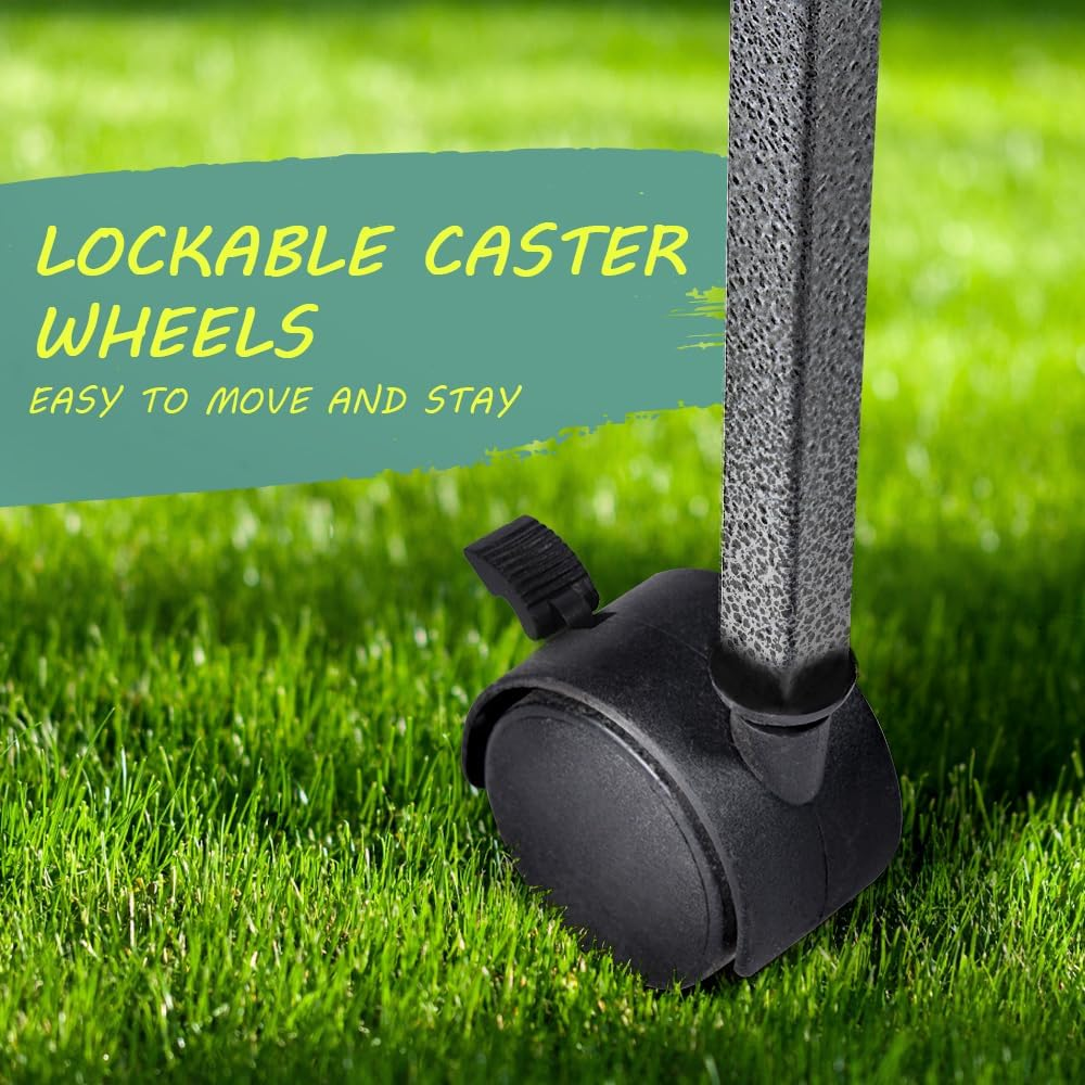 Taily Bird Cage Stand-Alone Aviary 145Cm Large Bird Cages Travel Stand Budgie Parrot Birdcage with Removable Tray Black image number 1