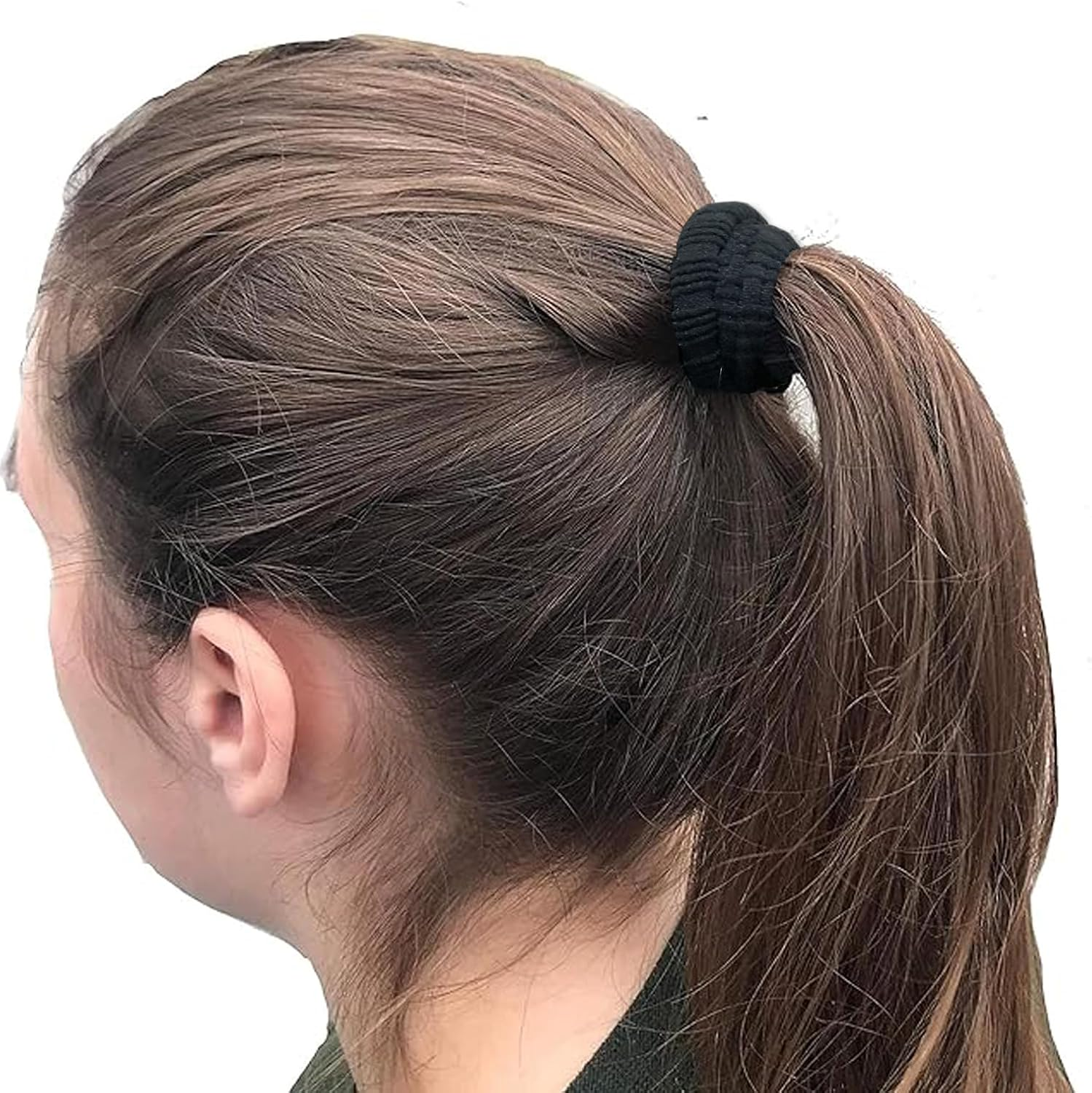 10 Pcs Hair Ties for Thick Hair No Damage, Stretchy Elastic Ponytail Holders, No Tug Hair Bands for Women image number 1