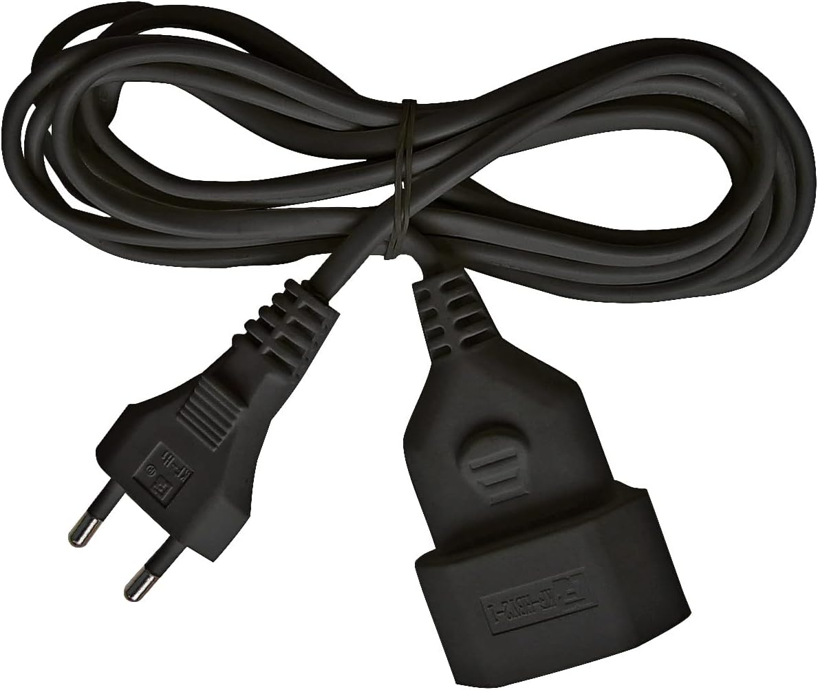 Brennenstuhl Plastic Extension Cable for Indoor Use, 5 M Cable, with Euro Plug and Coupling, Black image number 4