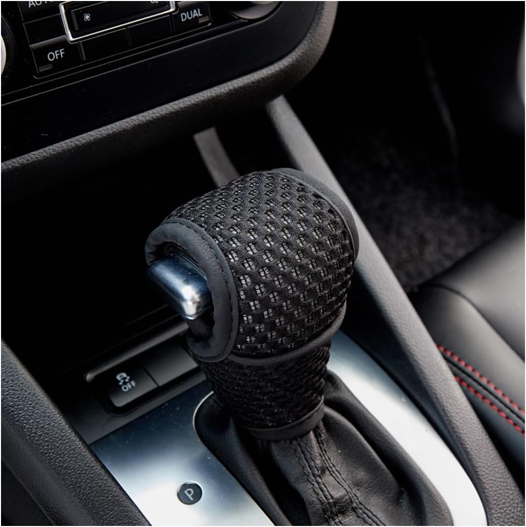 AUCELI Car Gear Shift Knob Cover, Automotive Manual Stick Shifting Handle Gear Shift Knob Protector, Vehicle Decoration Accessories Universal for SUV, Truck, RV and More