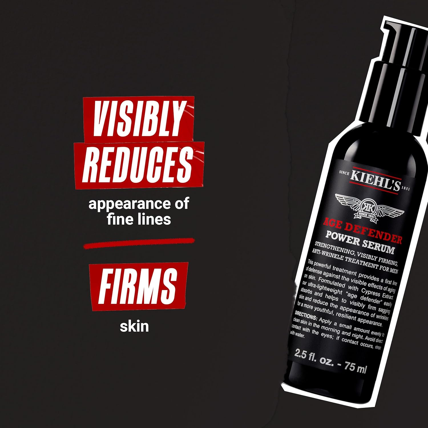 Age Defender Power Serum by Kiehl'S for Men - 2.5 Oz Treatment image number 1