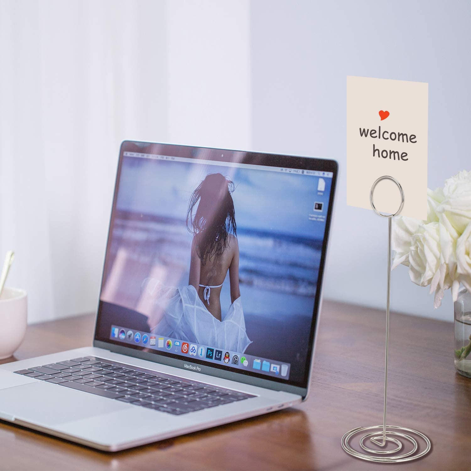 15 Pack 8.75 Inch Tall Table Number Holder, Place Card Holder, Table Picture Holder, Wire Photo Holder Clip,Menu Memo Note Stand for Weddings, Banquets image number 5