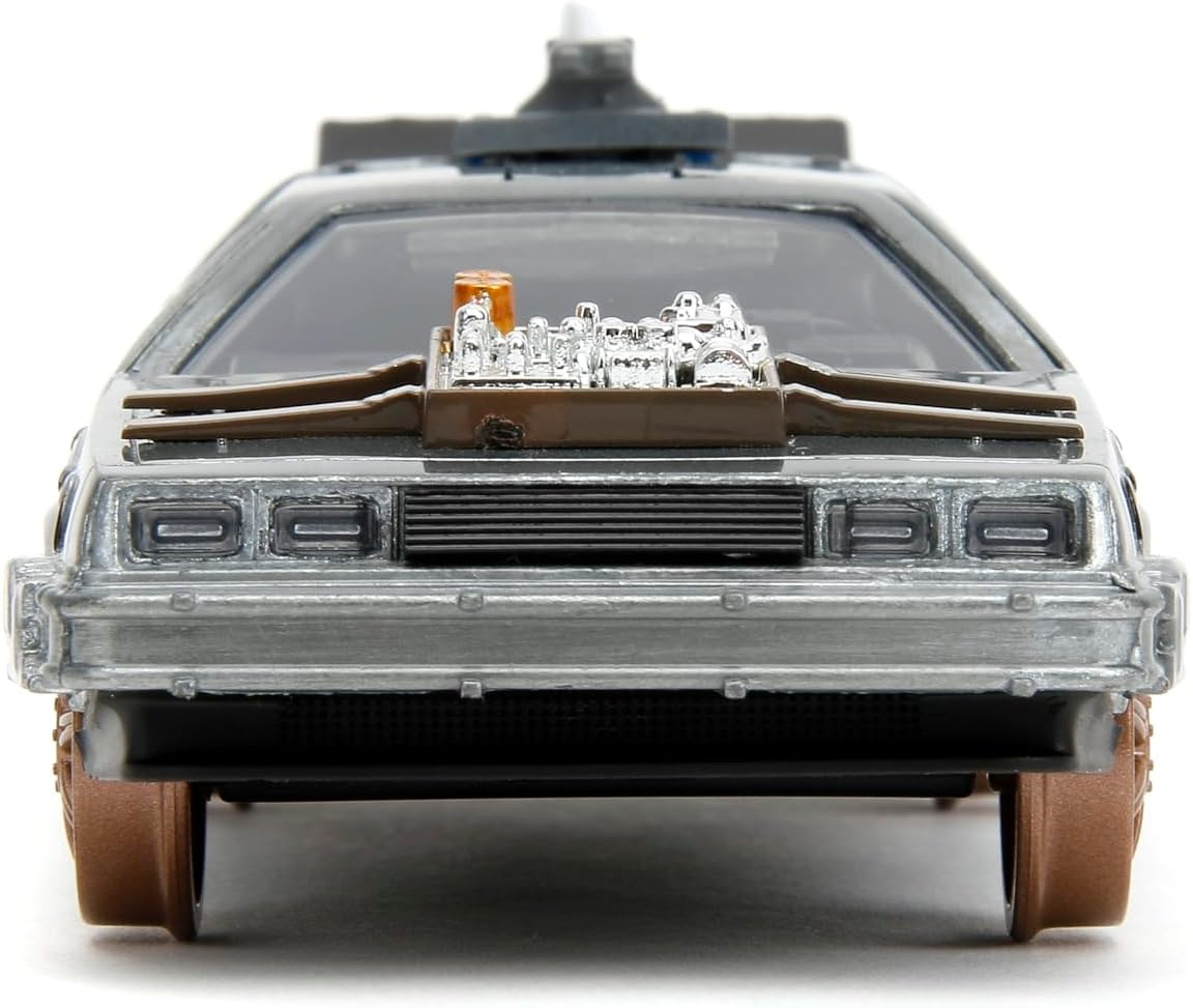 Back to the Future Part III 1:32 Time Machine Rail Wheels Die-Cast Car, Toys for Kids and Adults image number 3