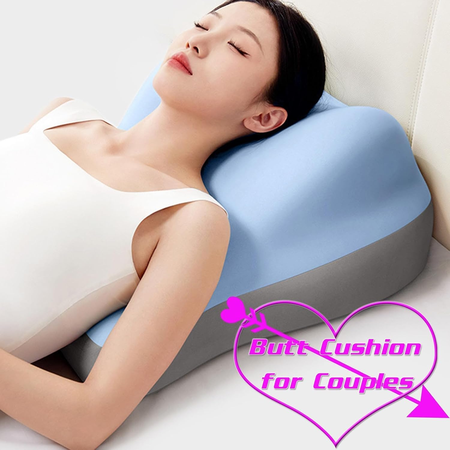 Butt Cushion for Couples, Couples Butt Cushion - Sturdy Design, Low-Profile Design Couple Pillow for Intimacy, Recovers after Impact, Ideal for Sitting and Lying image number 5