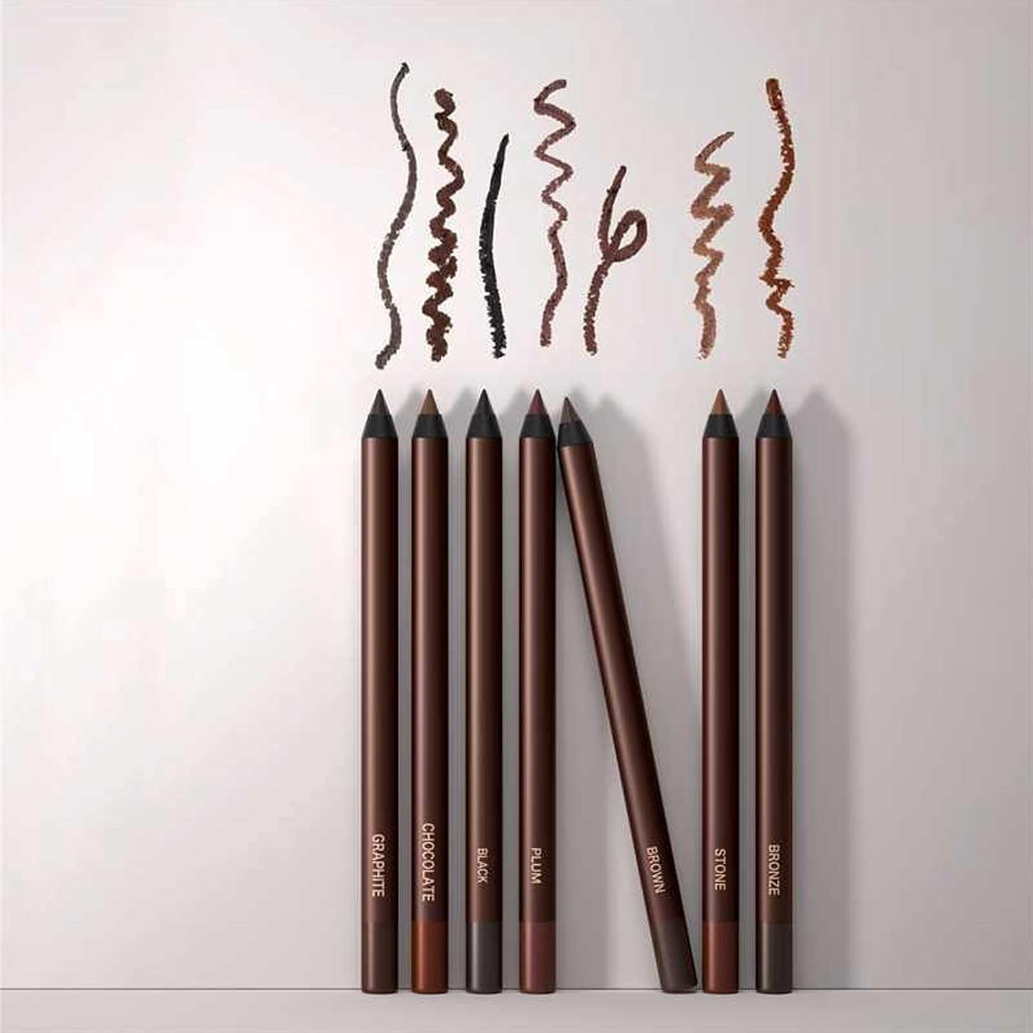 Creamy Pencil Eyeliner, 24 Hr Waterproof Eyeliner Duo Sharpenable Eye Pencil, Long Lasting Eye Liner for Daily Makeup, No Smudging, Fading, Soft Tip and Easy to Color (Black) - Bronze image number 7