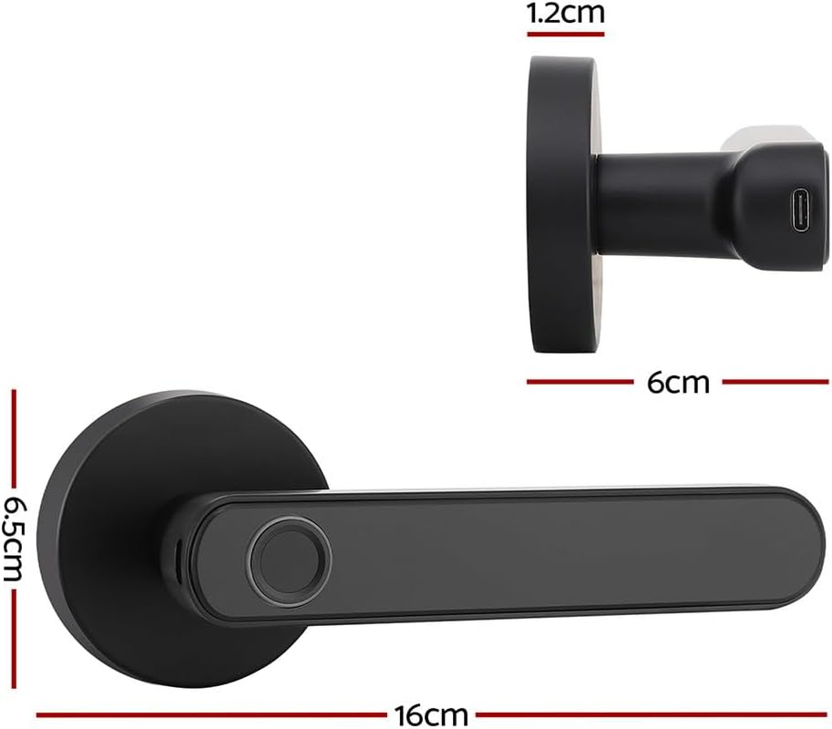 Ul-Tech Fingerprint Door Lock Smart Electronic Handle Digital Password Key App image number 5