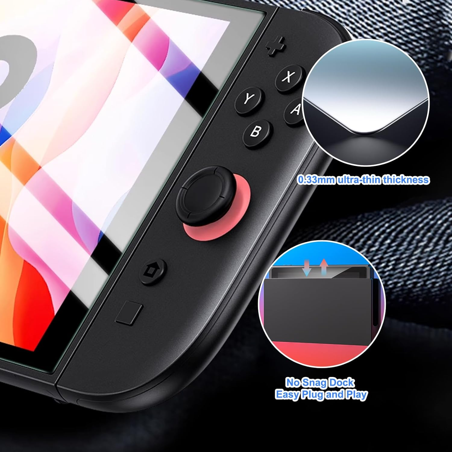 Screen Protector Glass for Nintendo Switch 2 2025 with [Alignment Frame], Premium Tempered Glass（2 Pack） image number 1