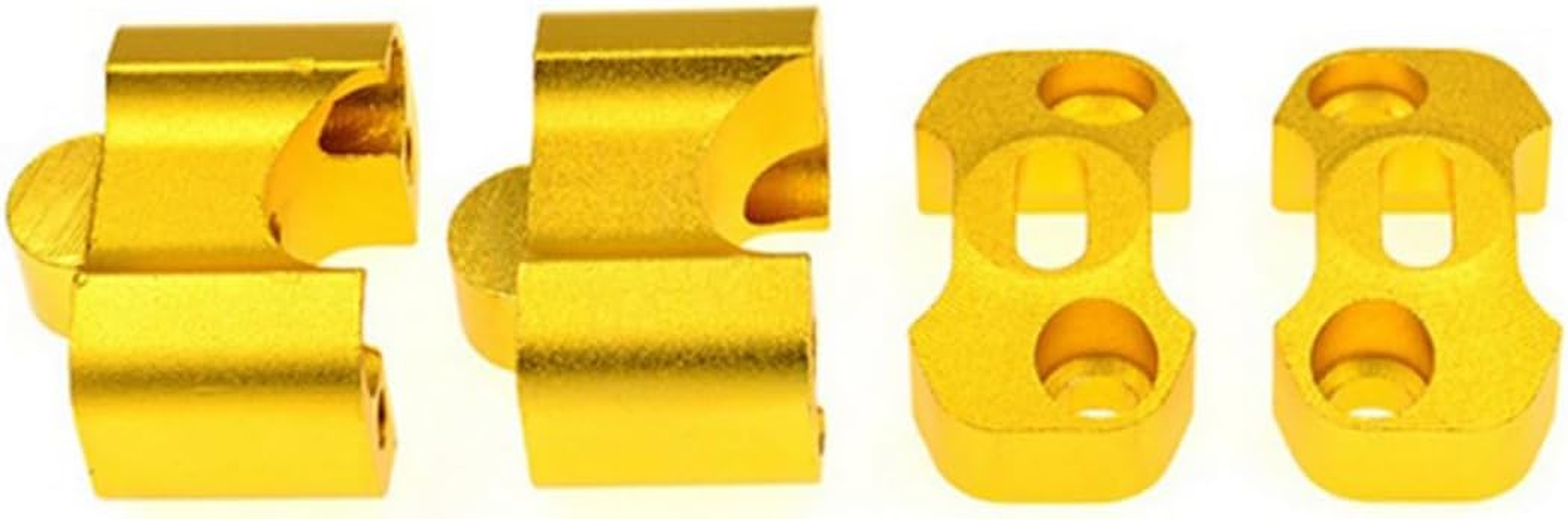 Parliky Aluminum Handlebar Riser Fat Bar Clamp Variable Handlebar Compression for Motorbike Accessories