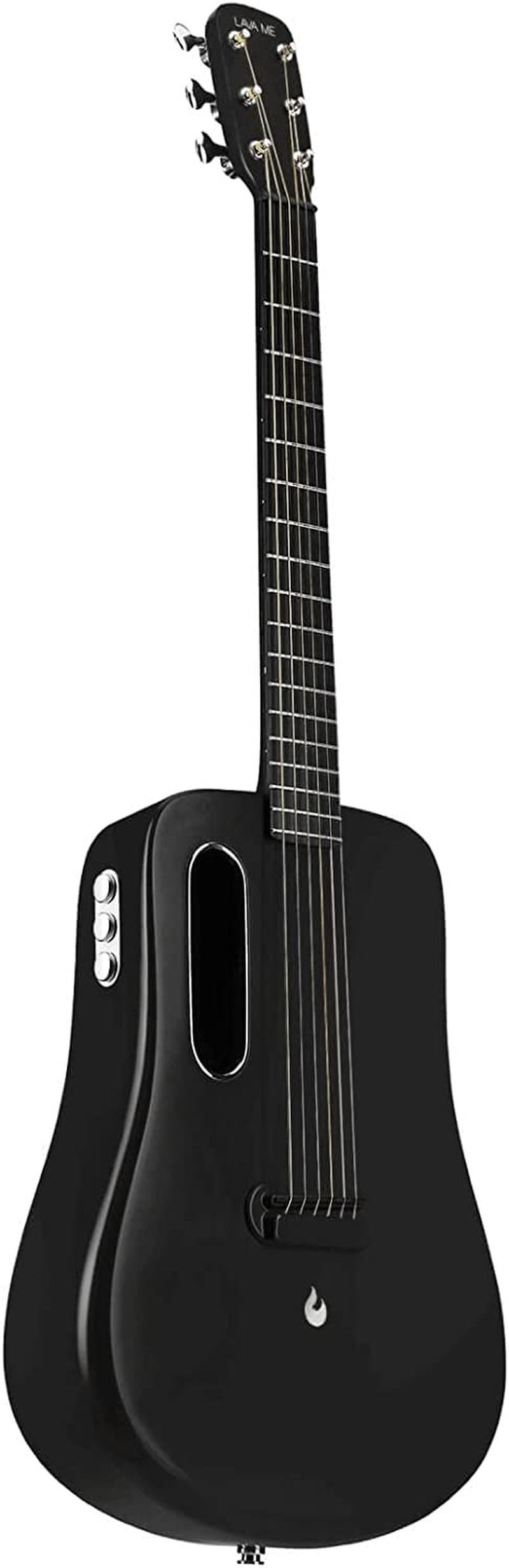 LAVA ME 2 Carbon Fiber Guitar 36 Inch with Effects without Plugging In, Acoustic Electric Guitar Beginner Bundle with Free Guitar Bag (Freeboost-Black) image number 4