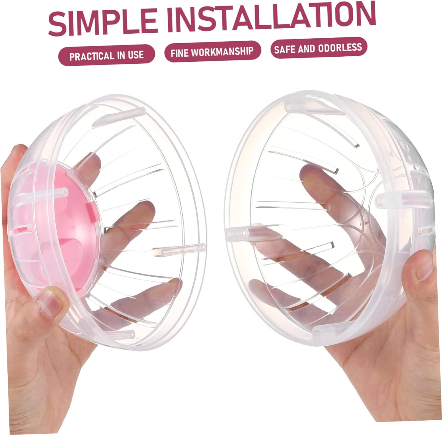 Minkissy 2Pcs Hamster Exercise Balls Pet Workout Balls for Hamster Toys for Small Animals Exercisers image number 2