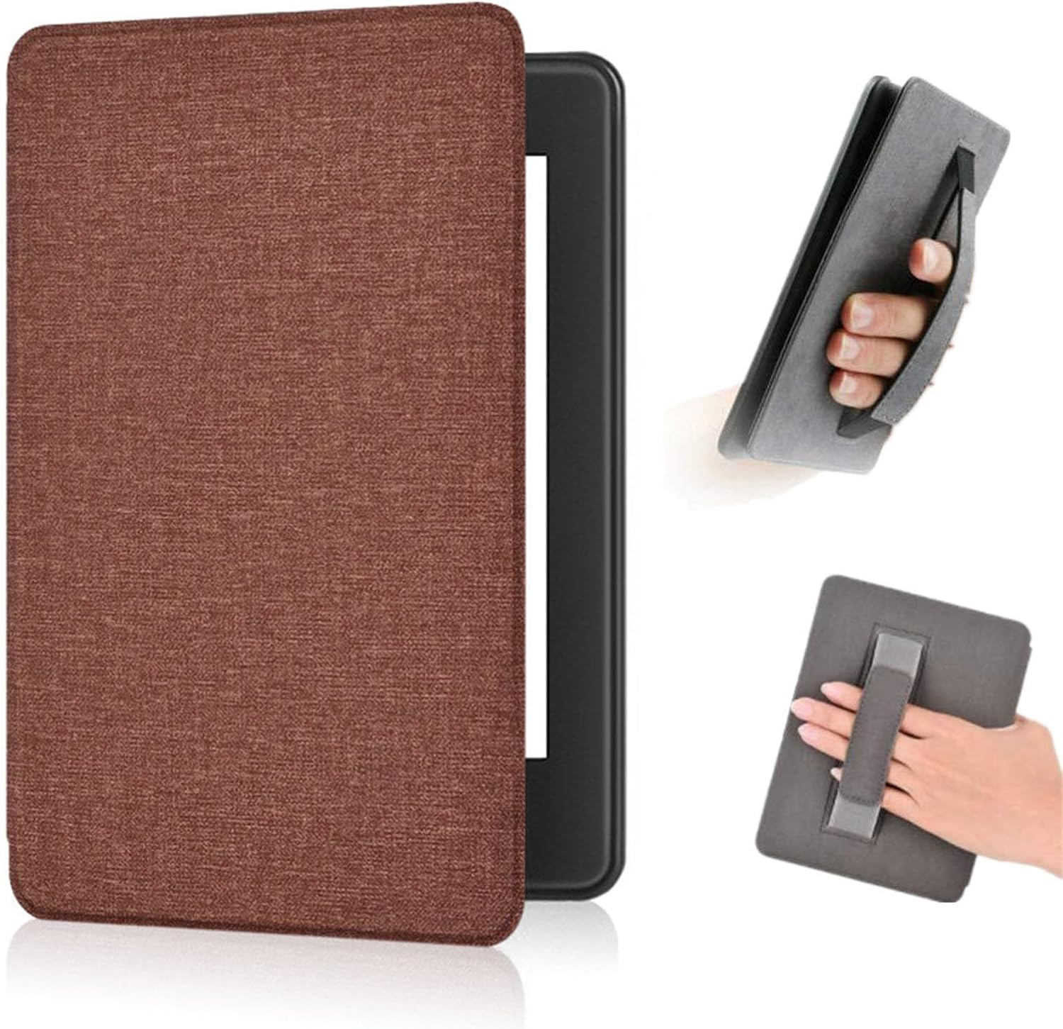 T Tersely Slimshell Case Cover with Hand Strap Belt for 7" All-New Kindle Paperwhite 12Th 2024 or Kindle Colorsoft 2025 1St Signature Edition, Magnetic Shell Cover, Magnetic Shell Cover - Wavy